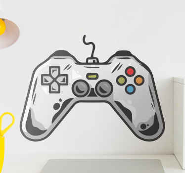Naklejka na playstation Ikona gamepad gry wideo - TenStickers