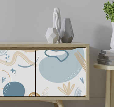 Nalepka za pohištvo v barvnih oblikah - TenStickers