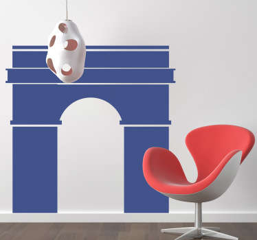 Sticker Paris illustration Arc de Triomphe - TenStickers