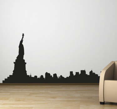 Sticker decorativo skyline New York - TenStickers