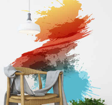 Splash farger flekker abstrakt wallstickers - Tenstickers