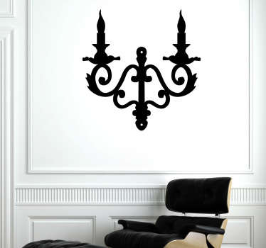 Candelabra Wall Sticker - TenStickers