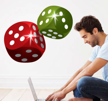 Dice Wall Sticker - TenStickers