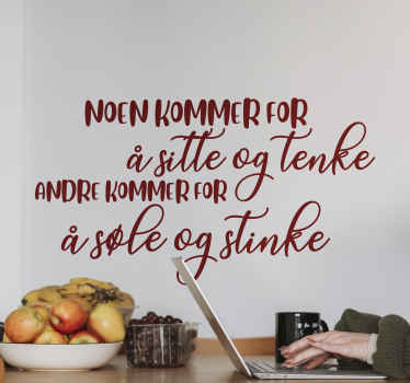 Morsomme forskjellige mennesker tekst wallstickers - Tenstickers