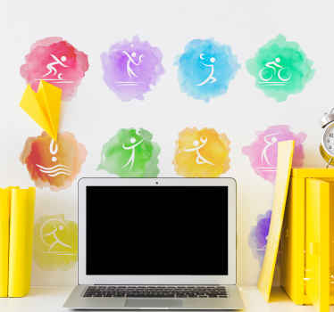 Autocolant sport splash olimpic - TenStickers