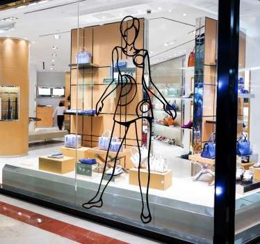 幻想女孩素描墙贴 - TenStickers