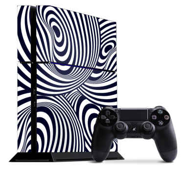 Autocolante Skin para ps4 Tema abstrato preto e branco - TenStickers
