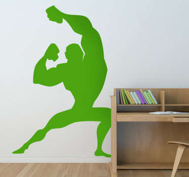 Kids Super Hero Pose Wall Decal - TenStickers