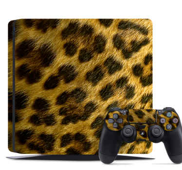 Gule leopard print ps4 klistermærker - TenStickers