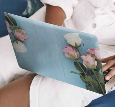 Květiny na pozadí kůže notebooku - TenStickers