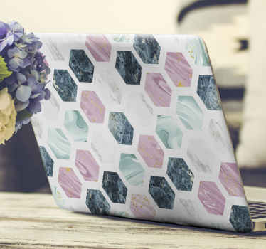 Naklejka na laptopa Różne tekstury marmuru - TenStickers