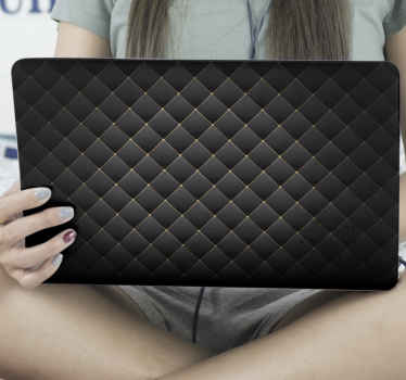 Naklejka na laptopa Czarna tekstura - TenStickers