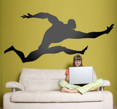 Kids Super Jumper Wall Decal - TenStickers