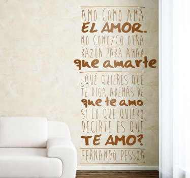 Vinilo decorativo Fernando Pessoa - TenVinilo