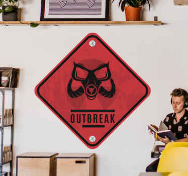 Oyun salgını işareti video oyunu çıkartması - TenStickers