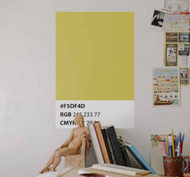 Pantone lysende kode 2021 abstrakt mærkat - TenStickers