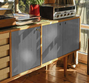 Drevená nálepka na nábytok v šedej farbe - Tenstickers