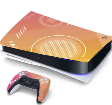 Play symbols in multiple colors PS5 sticker - TenStickers