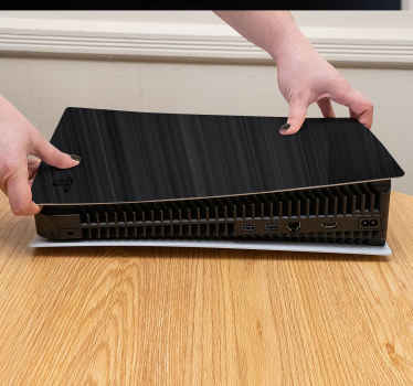 모션 라인이있는 검은 색 벽지 ps5 스티커 - TenStickers