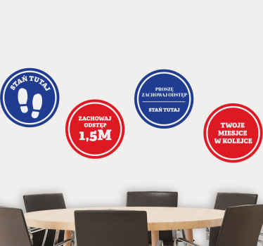 Naklejka na ścianę Covid-19 wielopak cicrle - TenStickers