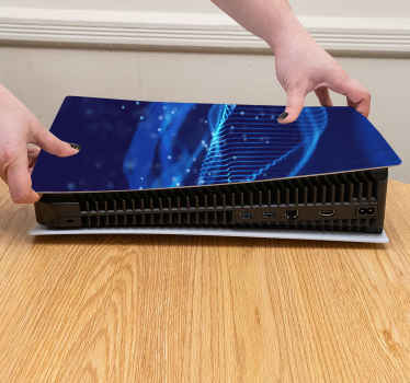 Digital low poly technology  PS5 stickers - TenStickers