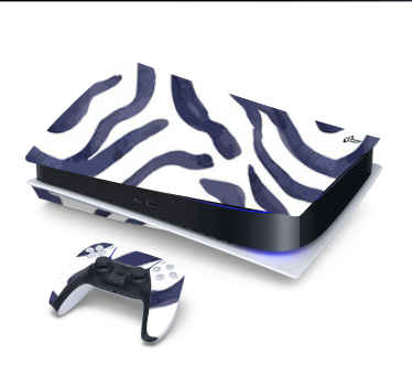 水彩アニマルプリントps5ステッカー - TENSTICKERS