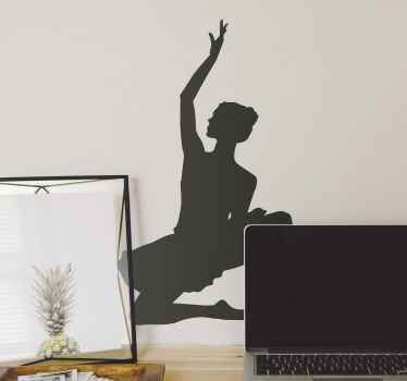 Elegantly posed dance sticker - TenStickers