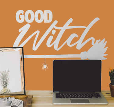 Naklejka na ścianę Halloween Dobra wiedźma - TenStickers