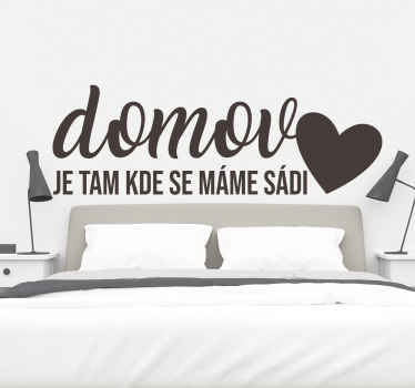 Citovat love home cz domácí text nástěnná samolepka - TenStickers