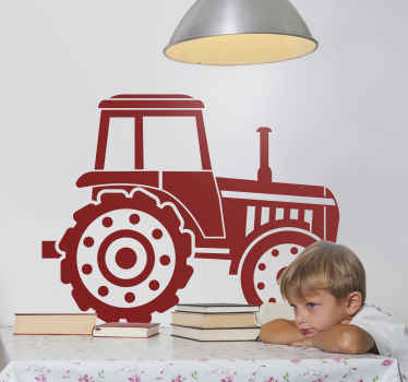 Mono colour tractor  toy sticker - TenStickers