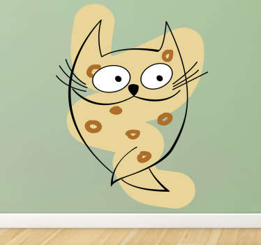 Wandtattoo Kinderzimmer Katze - TenStickers