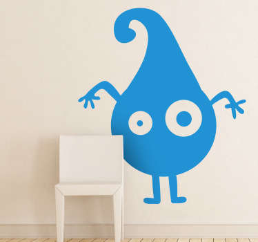 Tropfen Monster Aufkleber - TenStickers
