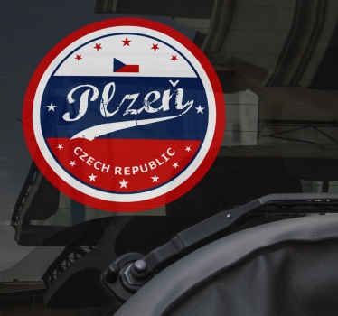 Vinylová samolepka plzeňské razítko - TenStickers