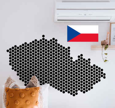 Tečkovaná kontrolní mapa a nálepka vlajky - TenStickers