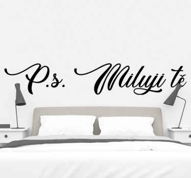 Ps miluji tě miluji vinylovou nálepku - TenStickers