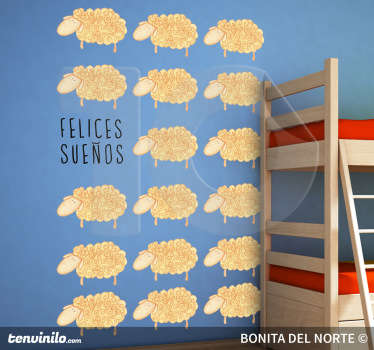 Vinilo infantil felices sueños - TenVinilo