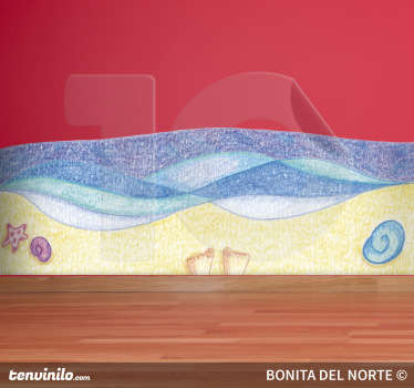 Walk On The Beach Decal - TenStickers