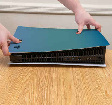 水蓝色变色龙ps5贴纸 - TenStickers