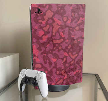 Punainen katu-camo PS5 skin - Tenstickers