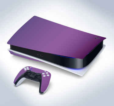 紫色薄雾变色龙ps5贴花 - TenStickers