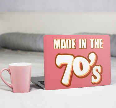 Autocolante para PC Feito nos anos 70 - TenStickers