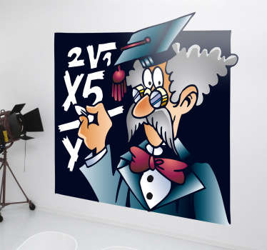 Vinilo infantil anciano profesor - TenVinilo