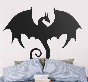 vinil autocolante decorativo da parede do dinossauro do dragão do senhor dos anéis para os amantes da ilustração do filme. Fácil de aplicar em qualquer superfície plana. Disponível em qualquer tamanho personalizado.