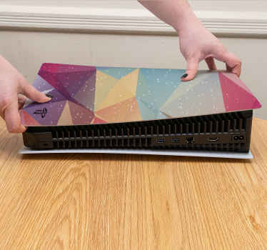 štítek abstraktní grafické barvy ps5 - TenStickers