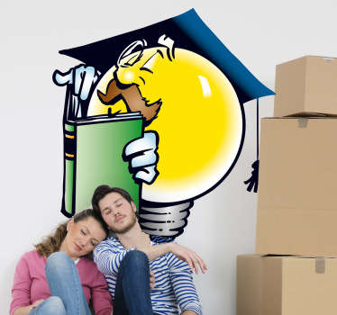 Wandtattoo Kinderzimmer Professor Glühbirne - TenStickers
