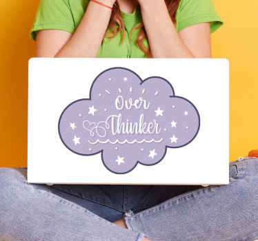 Over thinker laptop skins - TenStickers
