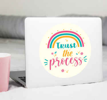 Trust the process laptop skins - TenStickers