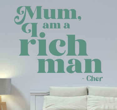 Cher quote wall stickers quotes - TenStickers