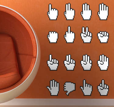 ハンドカーソルデカールコレクション - TENSTICKERS