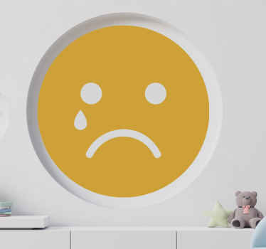 Wandtattoo Mensch Weinendes gesicht - TenStickers